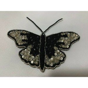 Vintage Rena Lange Beaded Butterfly Brooch